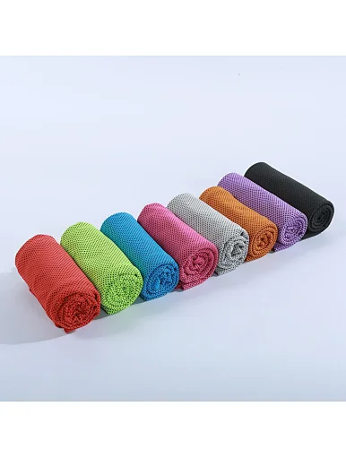 Hot silicone sleeve packing fitness outdoor sports towel cooling towel