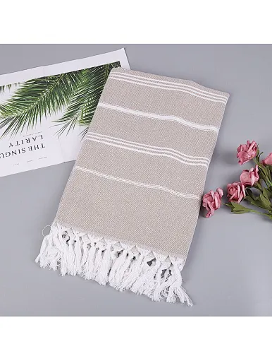 Wholesale Large size Quick Easy Dry Sand Free Pool SPA Soft and Comfortable strip towel sport towel 100% cotton Turkish beach towel