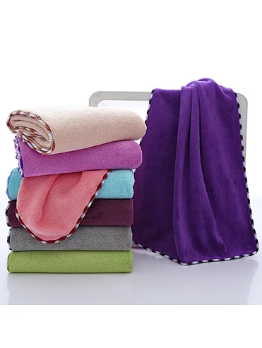 Textile factory direct sales of custom size candy color microfiber dry towel