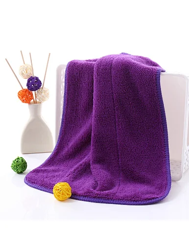 Factory wholesale high-quality microfiber fabric coral fleece face bath towel quick dry absorbent multi purpose cloth