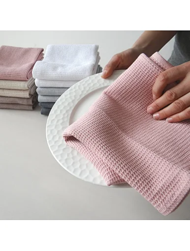 Hot sale Soft Washcloths Cleaning Durable Washable high quality professional grade waffle kitchen towel cotton Tea towel