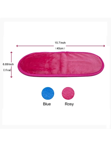 Soft Microfiber Deeply Cleaning Water Clean Make Up Easier Makeup Remover Towel Reusable Washcloth Women comfortable Suitable All Skin Types, makeup remover towel hair band set