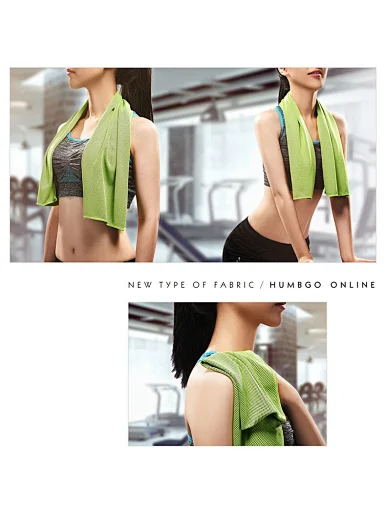 Hot silicone sleeve packing fitness outdoor sports towel cooling towel