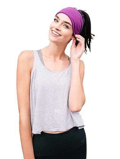 Running fitness headband stretch polyester turban solid color headband yoga sweat band, Running fitness stretch polyester turban solid color headband yoga sweat band Band Moisture Wicking Hairband for Exercise