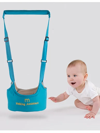 Manufacturers wholesale quality breathable basket type cotton Toddler Activity Adjustable Standing Up convenient Handheld baby learning belt