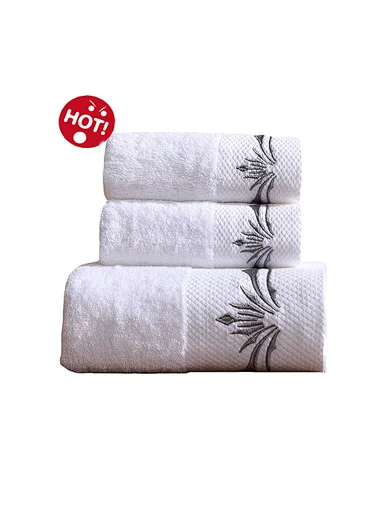 wholesale 100% cotton towel set bath towels