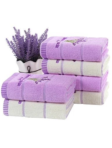 2022 factory direct cotton embroidered adult absorbent facial wash towel Jacquard embroidery Pattern Home household Daily