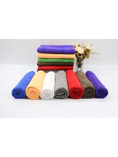 Personalized microfiber cleaning cloths Car Cleaning Towel，Microfiber water absorbing kitchen towel, no hair falling, car cleaning, blue, double turn edge，Towel roll, Fluffy Terry