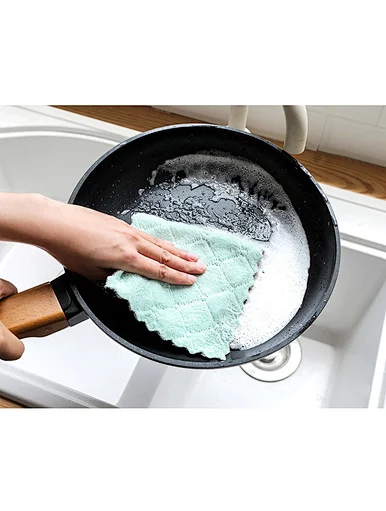 Microfiber Absorbent thick Dish cleaning cloth kitchen towel，Microfiber Super Absorbent thick Dish cleaning cloth kitchen towel Soft and Solid Color Reusable Dishtowels Fast Drying Dish Rags