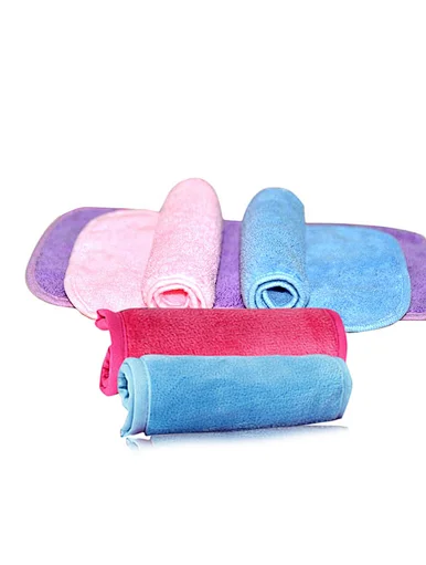 Soft Microfiber Deeply Cleaning Water Clean Make Up Easier Makeup Remover Towel Reusable Washcloth Women comfortable Suitable All Skin Types, makeup remover towel hair band set