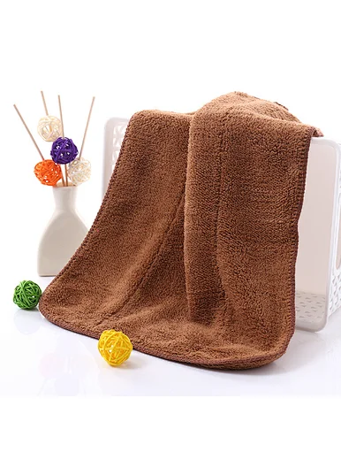 Factory wholesale high-quality microfiber fabric coral fleece face bath towel quick dry absorbent multi purpose cloth