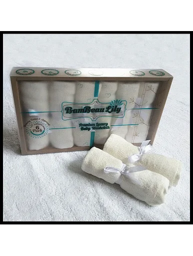 Packaging gift box design, a box of 6 pieces, sealed with plastic film, not easy to get dirty, environmentally friendly and healthy, with a light purple ribbon tied to the towel, beautiful in appearance, can be used as a holiday gift, warm and considerate