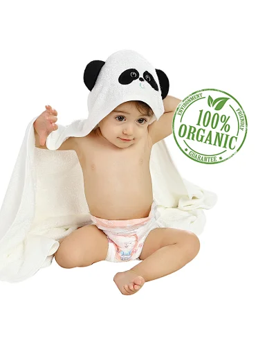 Wholesale Customized animal design baby hooded towel bamboo