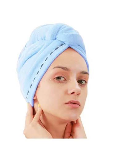 Quick drying hair towel  microfiber turban super absorbent