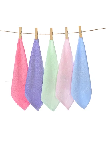 Natural Baby towel for Delicate Skin Gift packing organic bamboo baby washcloth face towel
