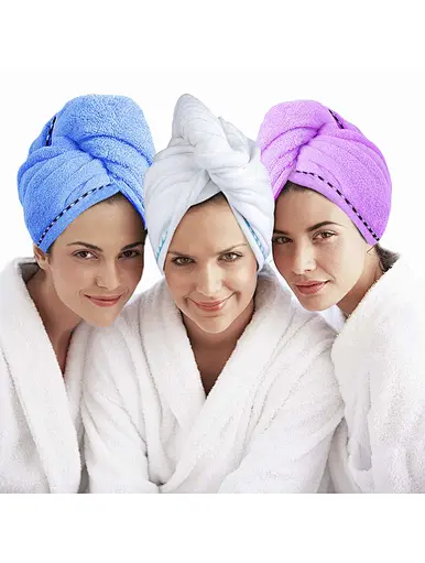 Quick drying hair towel  microfiber turban super absorbent