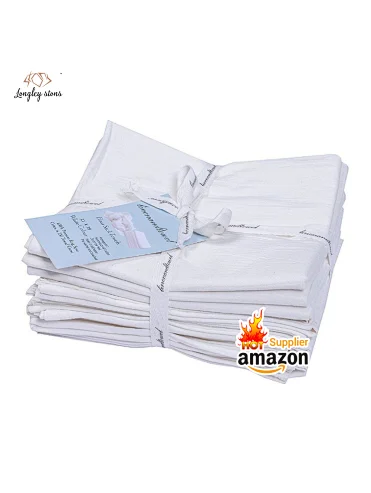Flour Sack Kitchen Dish Towels 100% Pure Cotton Durable Low Lint Fast Drying Commercial Grade