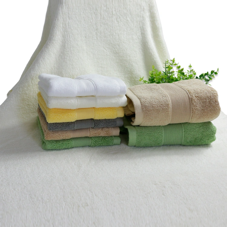 Luxury White Hotel Bath Towel 100% Cotton 5 Star Hotel Towel Set