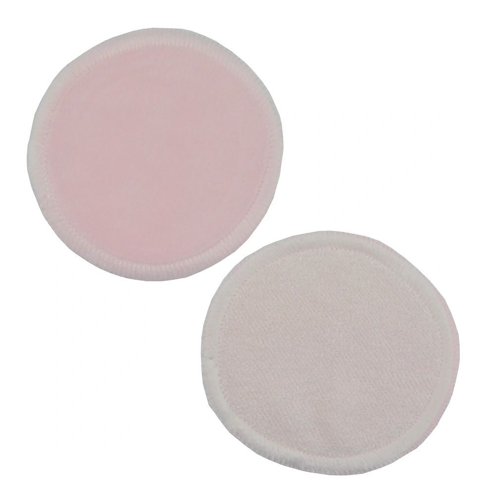 Colorful 2 or 3 layers bamboo makeup remover pads