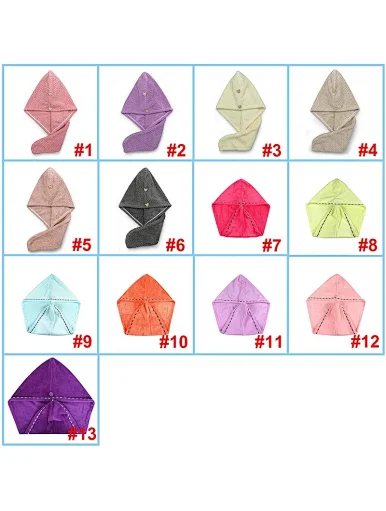 Quick drying hair towel  microfiber turban super absorbent
