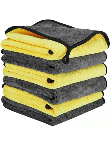 Wholesale customizable high quality eco friendly glass wash care drying cloth super absorbent microfiber car cleaning towel