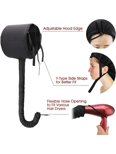 High quality drawstring hair drying cap oil drying cap heating cap without electric, Reduces heat around your ears and neck, to prevent heat and irritation issues. With all this,soft,ad justable fit,save time and effort