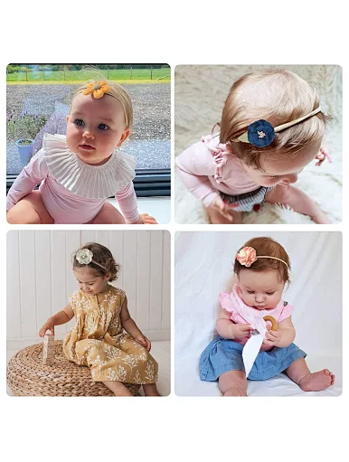 Comfortable, soft, no harm to skin, elastic Photo Props, lovely baby hair band, Suitable for All Occasions , birthday parties, baby beauty pageants