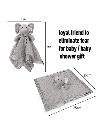 Hairy cute little rabbit Doudou pacifying towel toy, stuffed is made of soft healthy material. No shedding or pilling, more safe for baby