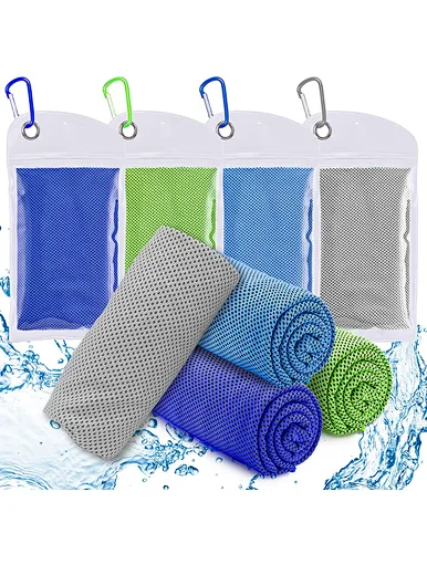 Custom design logo super Soft Breathable Chilly sport sweat instant Workout Camping ice cool cooling towel, Cooling towel silky soft pliable and comfortable feeling, Absorbing water and absorb sweat, amazingly easy to pack away and take with you anywhere.