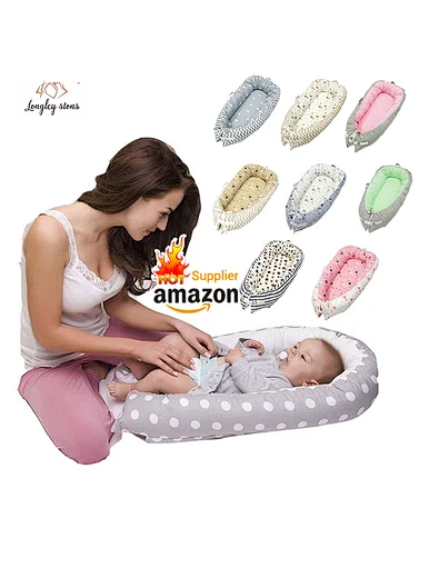 Multifunctional Custom Made Washable Portable Cotton New Born Safety Baby Furniture Sleeping Nest Crib Cot Bed Set, Multifunctional washable portable cotton newborn safe sleeping nest 360 degree all-round bumper design safe and comfortable baby nest