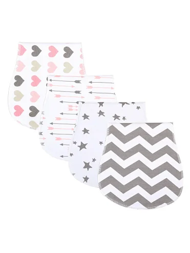 Amazon Hot Selling 2 Layers Newborn Drool Milk Spit Up Bib Extra Soft 100% Organic Cotton Baby Burp Cloths