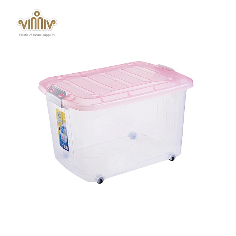 Buy 10L Clear Plastic Storage Box with Removable Dividers