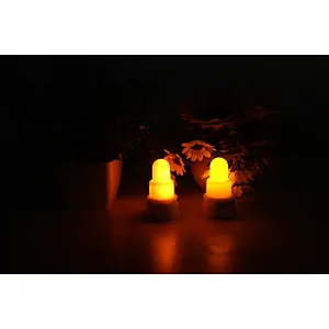 New item wireless rechargeable decorative led  light flameless flicker table tealight candle