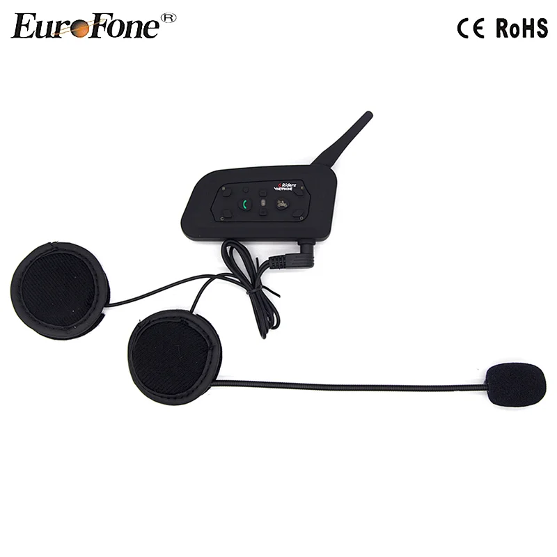 Bluetooth helmet intercom headset for 6 riders 1200 meter V6-1200