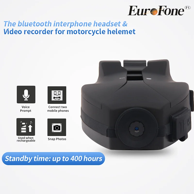 2020   Hands-free V-4C Motorcycle Helmet walkietakie with  Video camera helmet Intercom Headset