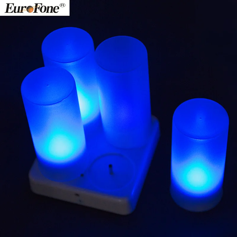 Manufacturers wholesale LED rechargeable candle sets with remote-controlled electronic candles