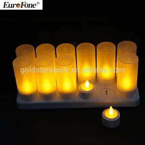 new style without remote control function   Rechargeable led tealight candle