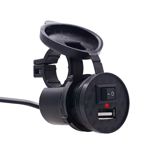 motorcycle accessories multi-function waterproof  Motorcycle  single usb charger mobile phone  with switch