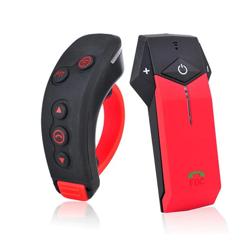 Helmet Bluetooth headset with NFC FM function  1000 meters  intercoms with remote for motorcycle rider
