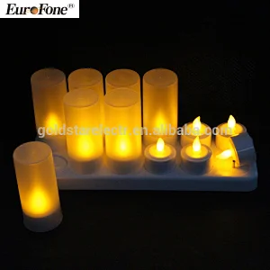 new style without remote control function   Rechargeable led tealight candle