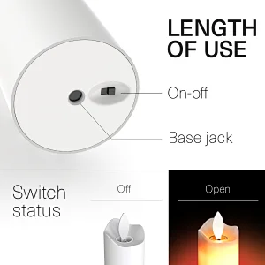 Good sell New  with remote flameless Waving Flame  rechargeable led candle light