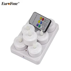 ABS new design 6pcs/set rechargeable candle light