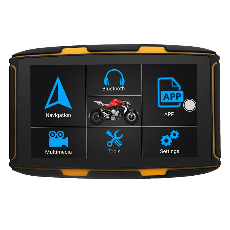 5inch Waterproof Bluetooth Android 6.0 Car Motorbike motorcycle GPS Navigator