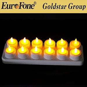 good quality home decoration Rechargeable LED Tea Light Candles