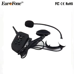 Hot sale motorcycle bluetooth intercom headset 6 Riders talking at the same time V6 interphone