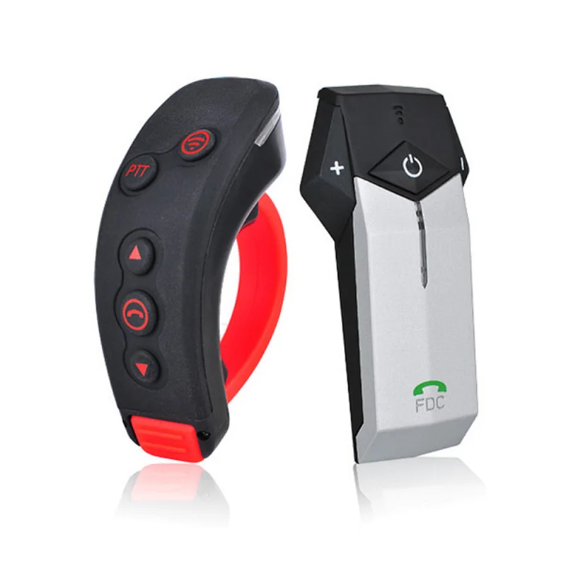 Helmet Bluetooth headset with NFC FM function  1000 meters  intercoms with remote for motorcycle rider