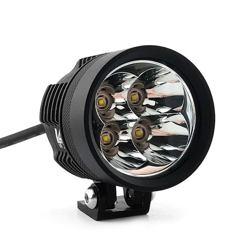 L4X Motorcycle 40W headlight lamp 4500-Lumen 4xCrees LED white Motor Driving SpotLight