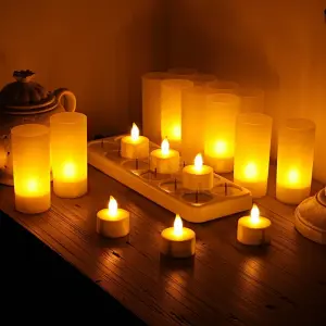 factory led flameless candle wedding home decoration candles rechargeable