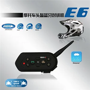 E6 BT interphone motorcycle bluetooth headset helmet intercom