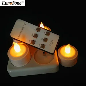 wholesale  good quality led tealight candle rechargeable led church candle 4pcs/set